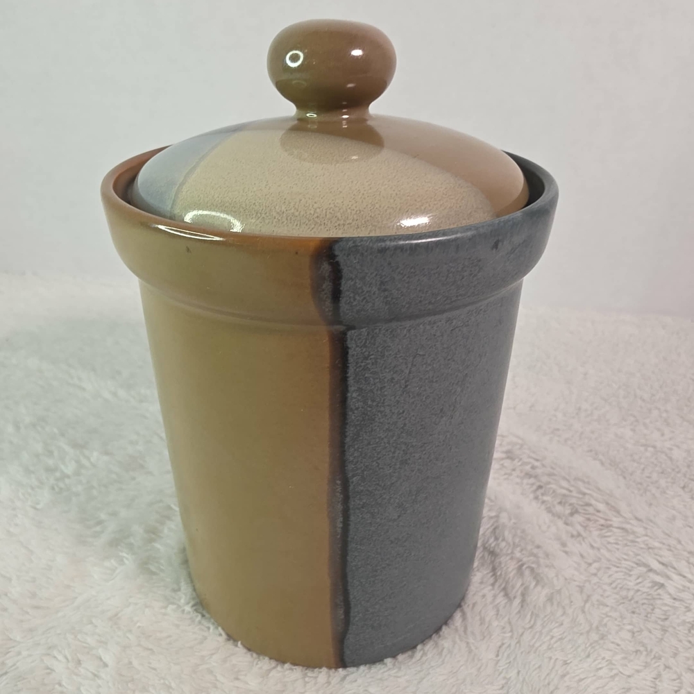Sango Gold Dust Sienna MEDIUM Canister With Lid 5.25" x 3.75"